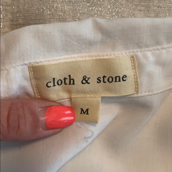 Cloth & Stone hi-lo sleeveless collared shirt - Picture 7 of 9